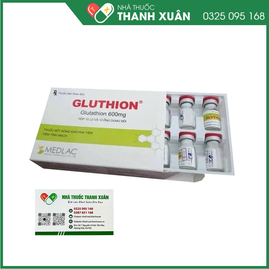 Thuốc Gluthion hỗ trợ điều trị, ngộ độc thuỷ ngân, các bệnh lý rối loạn vận mạch, xơ gan, viêm gan do virus, viêm tuỵ cấp, đái tháo đường không phụ thuộc Insulin